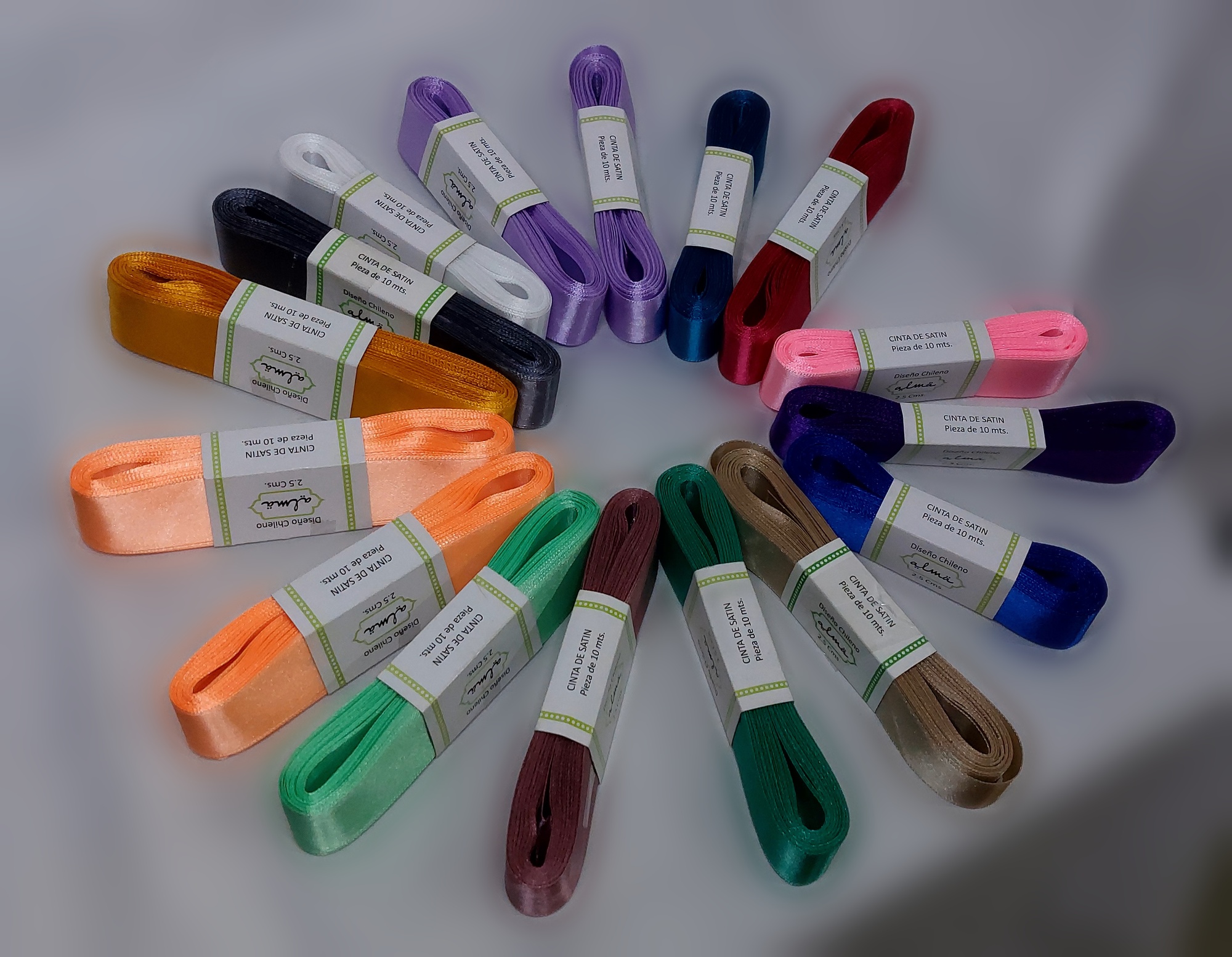 Cinta 25MM Colores